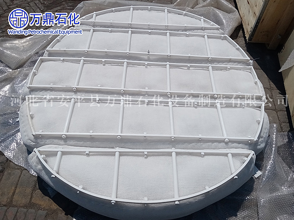 山西某設(shè)備制造公司采購我司聚四氟乙烯波浪式絲網(wǎng)除沫器
